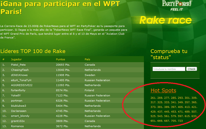 ¡No te pierdas los 23.000$ en la PartyPoker WPT Race! 101