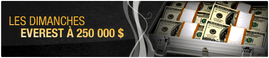 Everest Poker : Le '250k$ Garantis' disparaît mais c'est une bonne nouvelle 101
