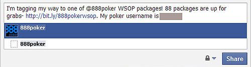 888 Poker offre des packages WSOP sur Twitter, Facebook et Youtube 102
