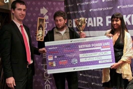 Betfair Poker Live! võitis poolakas, parim meie mängija kolmas 101