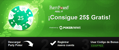 Consigue 25$ GRATIS en PartyPoker - ¡No hay que depositar dinero! 101