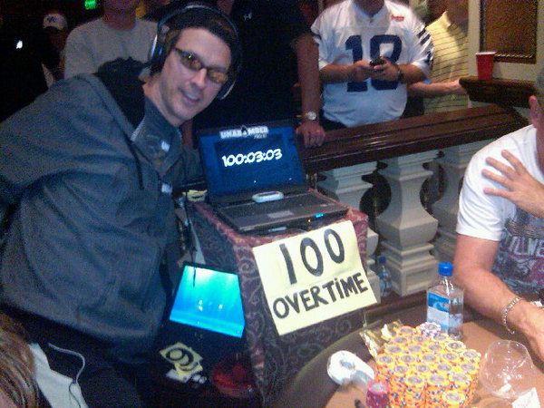 Phil Laak passerar 100-timmars gränsen!