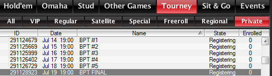 Сателит за BPT VIP турнира - от 22:00 в PokerStars 101