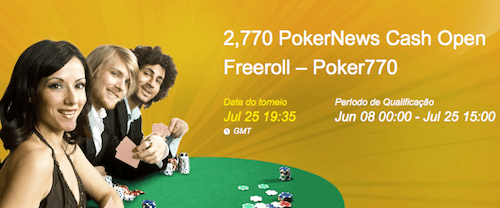 ,770 Cash Freerolls na Poker770 101