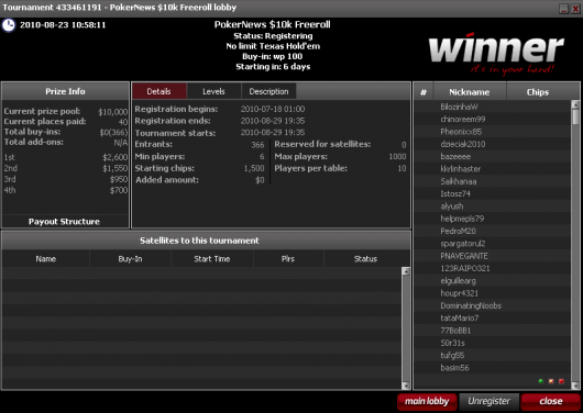 Husk Winner Poker Super k nå på søndag - kvalifisering pågår! 101