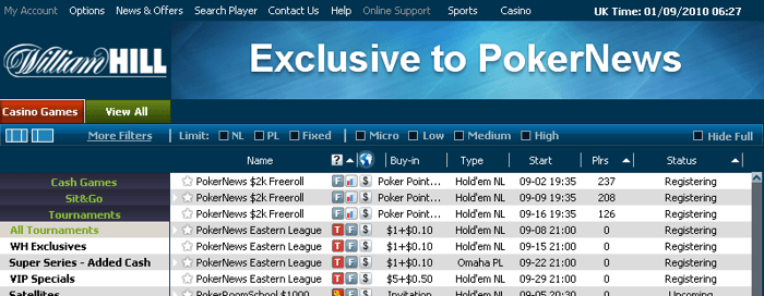 Final William Hill ,000 Freeroll Coming Up This Week - Qualification is Easy (Just 3 cents... 101