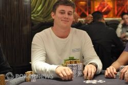 Jeppe Bisgård ledet etter dag 1a.
Ligger på 2.plass i chips på dag 2