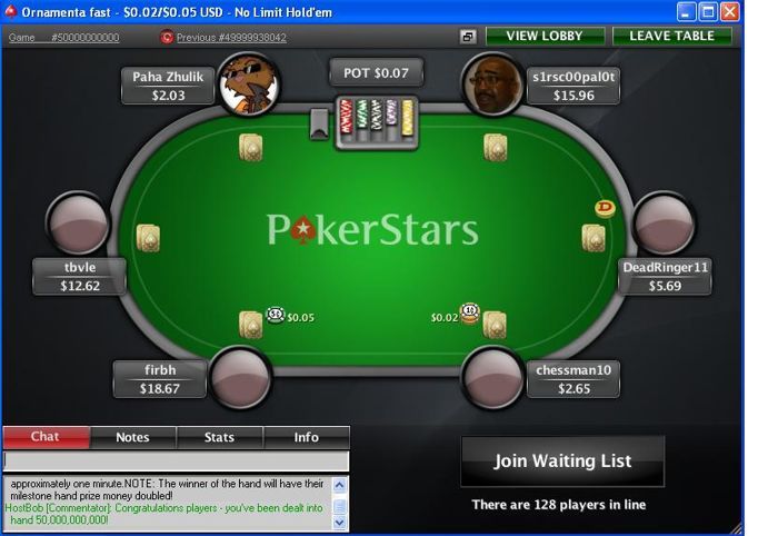tbvle спечели ,140 в 50-милиардната ръка на PokerStars 101