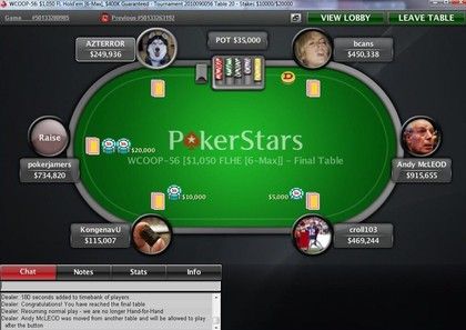 PokerStars WCOOP 2010 : 3ème bracelet pour Ryan 'g0lfa' D'Angelo 108