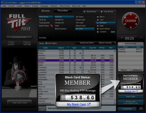 Full Tilt Poker представи Black Card 101