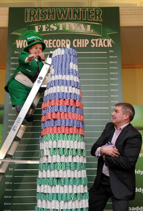 Le plus gros stack de poker au monde à Dublin (Guiness Book) 101
