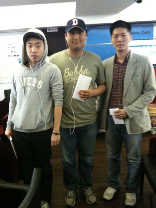 박인식(가운데), 박상우(왼쪽), 김형준(오른쪽)