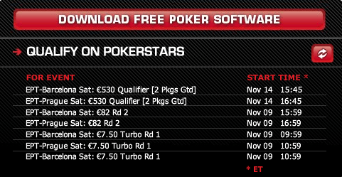 EPT 7 - Kvalifisering og satellitter til EPT Barcelona 21-28. november er i gang 101