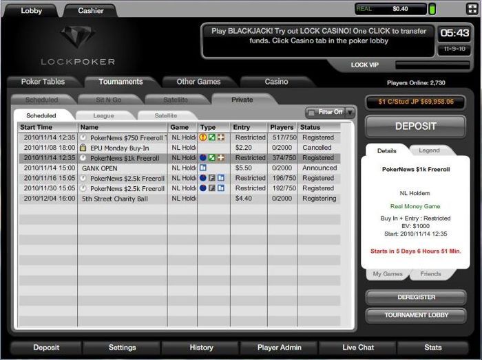 ,000 в PokerNews кеш фрийроли до края на януари в Lock Poker 101