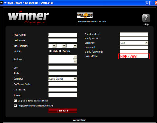 Winner Poker .500 freeroll i kveld kl 19:35 - 10 Winner poeng for delta! 101