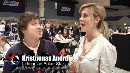 Pokerio video: Globalūs PokerNews kalbina Kristijoną Andrulį - apie EPT Dovilį, Lietuvą... 101