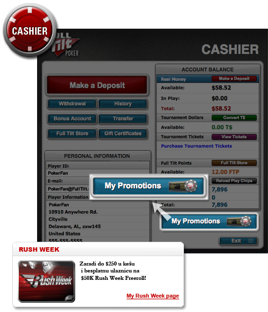 Uskoro počinje Rush Week na Full Tilt Pokeru! 101
