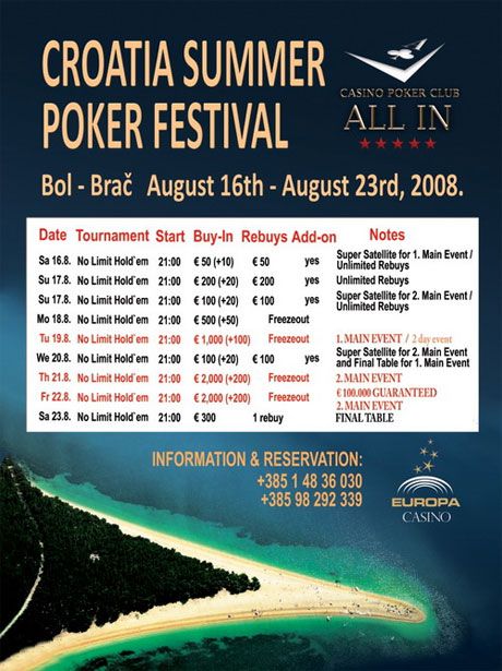 Croatia summer poker festival 2008 ! ! ! 101