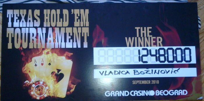 Vladimir Božinović odneo 1.2 miliona dinara na €550 Grand Kazinovom turniru 101