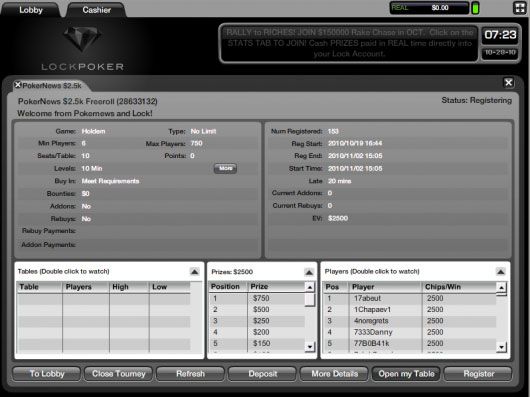 Ekskluzivni .500 Freeroll na Lock Pokeru, požuri sa kvalifikacijama 101