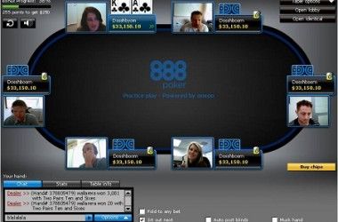 888 Poker "PokerCam" stalai