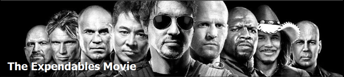 Akce se zúčastní i samotní Expendables (zdroj obrázku: www.theexpendablesmovie.net)