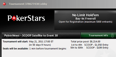 EXCLUSIV PokerNews! 15.000$ în sateliți SCOOP 101
