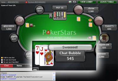 PokerStars с обновления в софтуера си 102