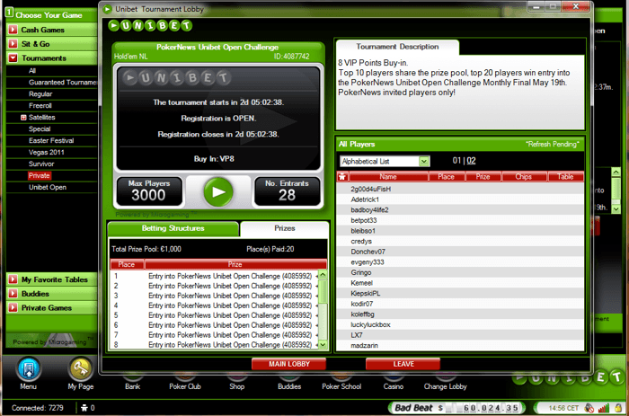 Класирайте се за следващия PokerNews Unibet Open €1,000... 101