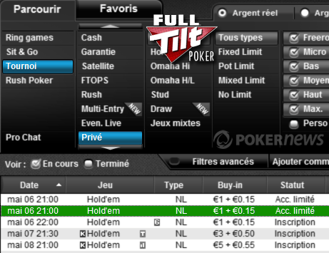 Full Tilt Poker.fr Monster Satellites : 1.800€ de tickets FTOPS pour 1€ de buy-in 101