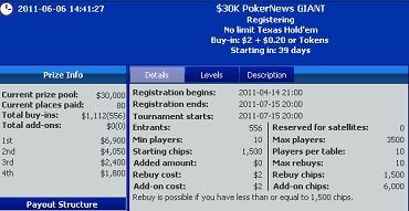 Trwa odliczanie do wielkiego turnieju PokerNews GIANT 101