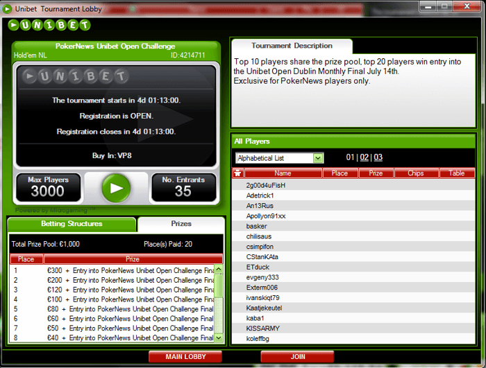 Gibraltar Poker Masters & WSOP-E сателити в Unibet Poker 101