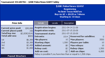 .000 i overlegg ved PokerNews GIANT + 0 stake tilbud 101