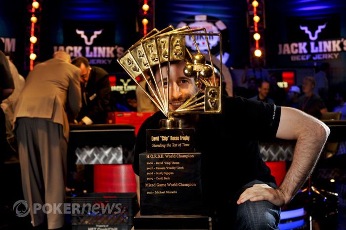 Brian Rast s Chip Reese trofejí