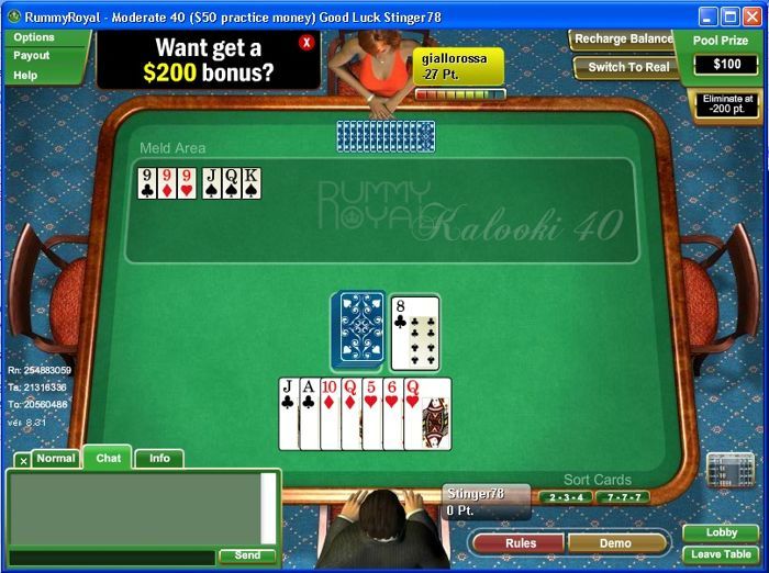 ,000 GTD turnaj na Rummy Royal 102