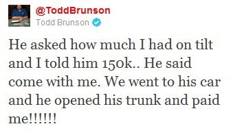 Todd Brunson kaže da je dobio 0,000 od Howard Lederera 101