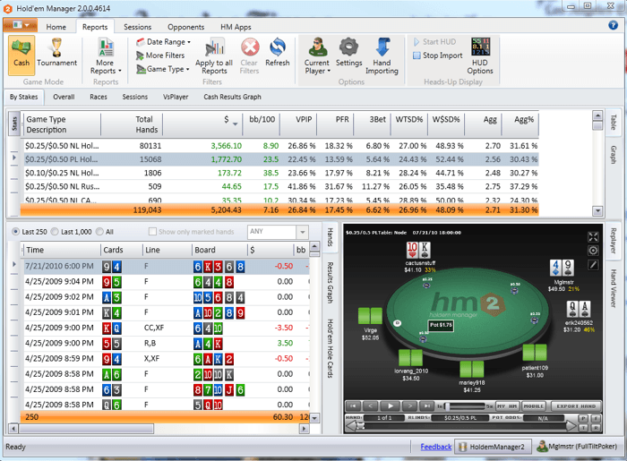 Holdem Manager 2 на хоризонта 105