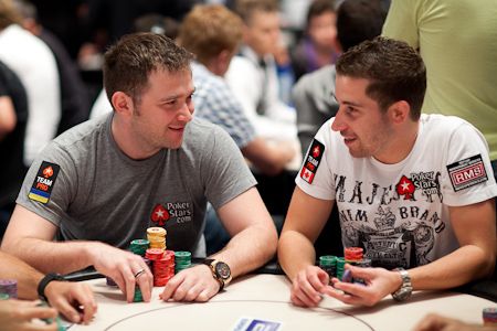 Участники Team PokerStars pro Евгений Качалов и Джонатан Дюхамель на EPT Барселона