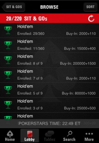 PokerStars lansira prvu mobilnu aplikaciju za keš igru i turnire 102