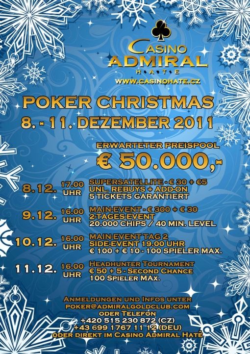 Poker Christmas im Admiral Casino Hate 101