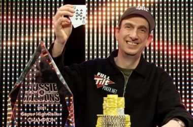 Erik Seidel kunne juble for $2 500 000 i premie ved Aussie Millions 2011 Super High-Roller.