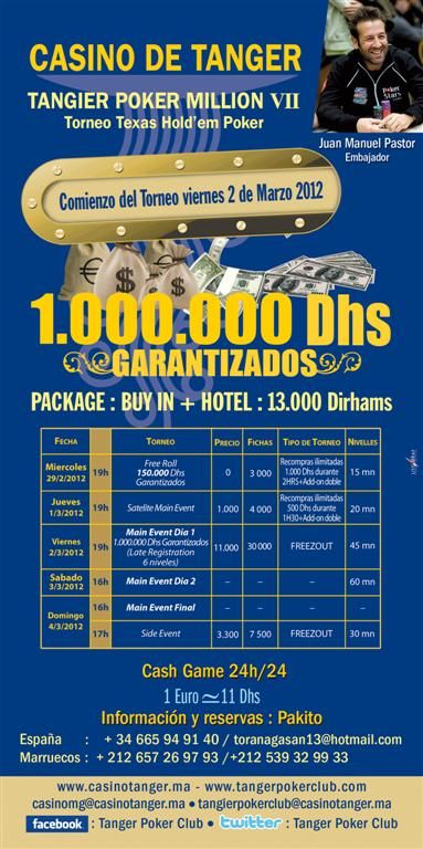 Más de 70 jugadores españoles disputarán el Tanger Poker Million VII 102