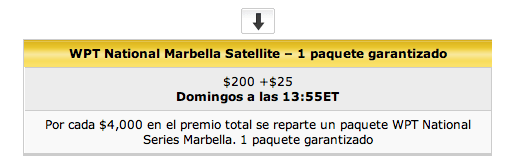 Consigue una entrada para el World Poker Tour National Series de Marbella 102