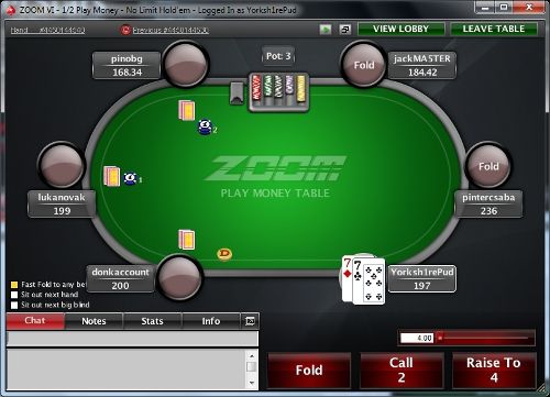 Le Zoom Poker de PokerStars au banc d'essai 102