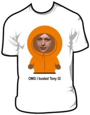 Marškinėliai atiteks žaidėjui, nuskynusiam "Tony G" galvą