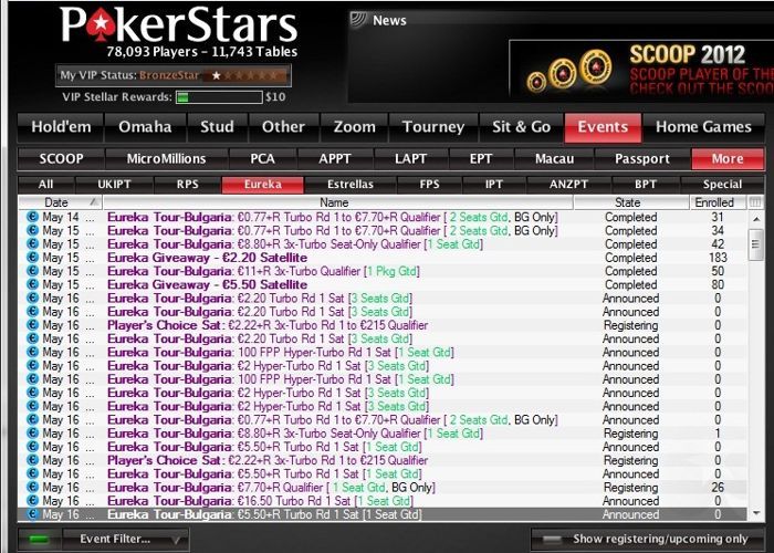 Класирайте се на Eureka Poker Tour България до края на... 101