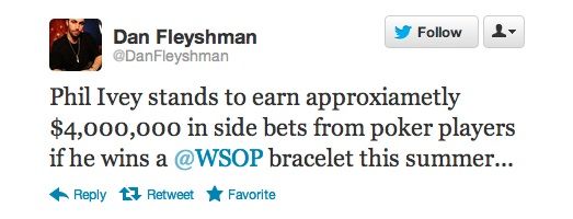 Pari Poker : Un bracelet WSOP 2012 à 4.000.000$ pour Phil Ivey ? 101