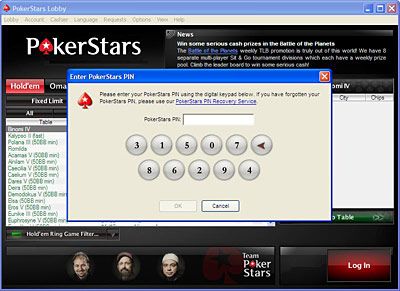 Защитете допълнително сметката си с PokerStars PIN код 101