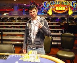 Kyle Cartwright after winning his third WSOPC ring.
