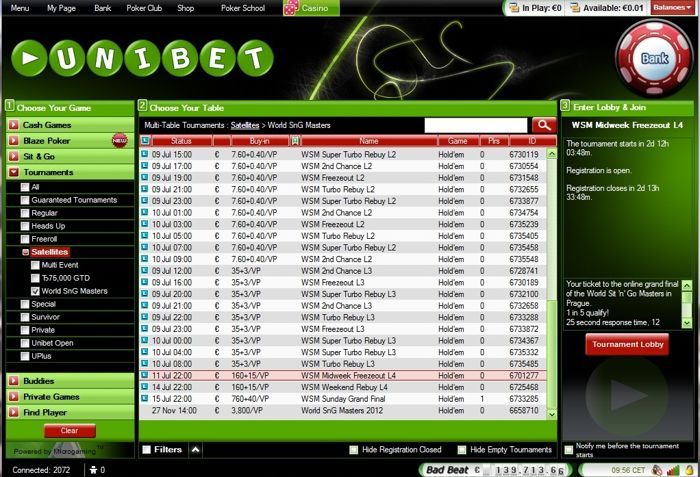 World Sit&Go Masters се задава през ноември в Прага 101